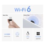 Mercusys MA14N AX300 Nano Wireless USB Adapter, Black - Image 3