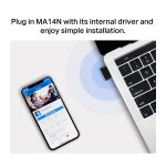 Mercusys MA14N AX300 Nano Wireless USB Adapter, Black - Image 7