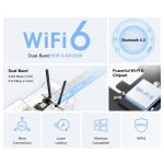 Mercusys MA80XE AX3000 Wi-Fi 6 Bluetooth 5.3 PCIe Adapter, Black - Image 2