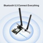 Mercusys MA80XE AX3000 Wi-Fi 6 Bluetooth 5.3 PCIe Adapter, Black - Image 4