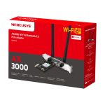 Mercusys MA80XE AX3000 Wi-Fi 6 Bluetooth 5.3 PCIe Adapter, Black - Image 6