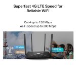 Mercusys MB115-4G 300 Mbps Wireless N 4G LTE Router, Black - Image 9