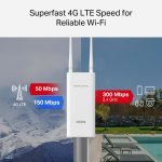 Mercusys MB118-4G 300 Mbps Wireless 4G LTE Outdoor/Indoor Router, White - Image 5