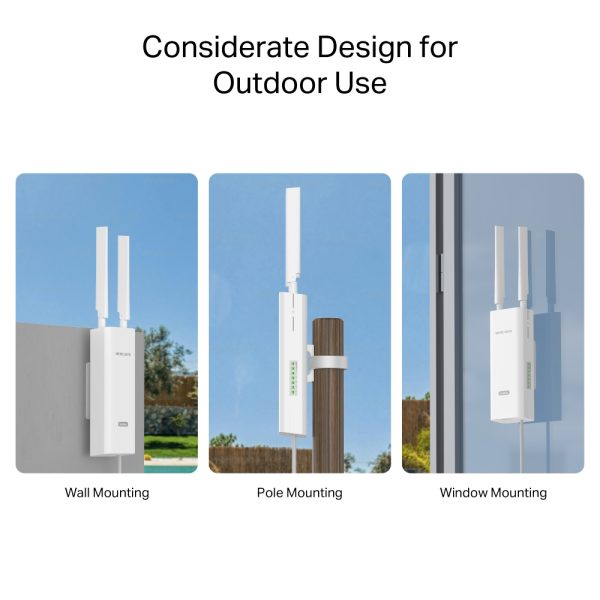 Mercusys MB118-4G 300 Mbps Wireless 4G LTE Outdoor/Indoor Router, White - Image 8