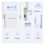 Mercusys ME80X AX3000 Wi-Fi 6 Range Extender, White - Image 8