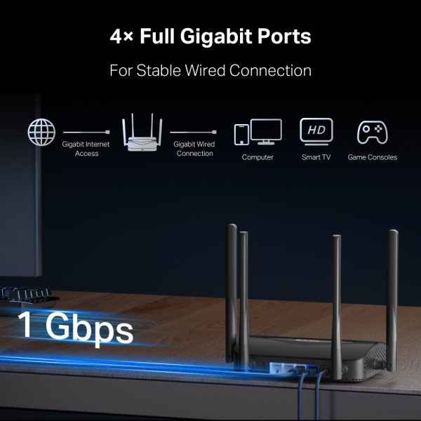 Mercusys MR25BE BE3600 Dual Band Wi-Fi 7 Router, Black - Image 6