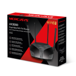 Mercusys MR80X AX3000 Dual-Band Wi-Fi 6 Router, Black - Image 11