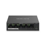 Mercusys MS105GP 5-Port Gigabit Desktop Switch with 4-Port PoE+, Black