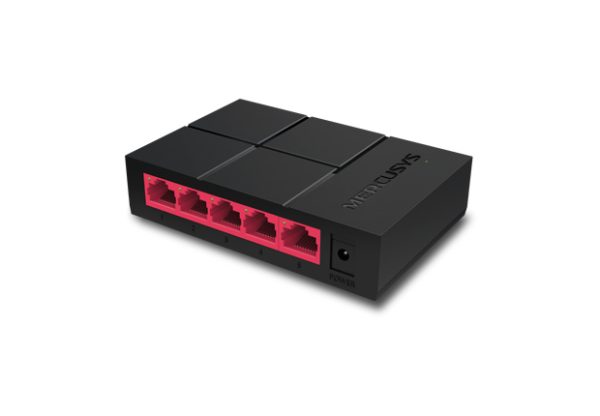 Mercusys MS105G 5-Port 10/100/1,000 Mbps Desktop Switch, Black - Image 3