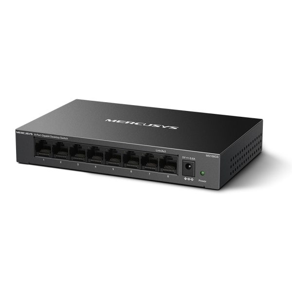 Mercusys MS108GS 8-Port Gigabit Desktop Switch, Black - Image 2