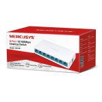 Mercusys MS108 8-Port 10/100Mbps Desktop Switch, White
