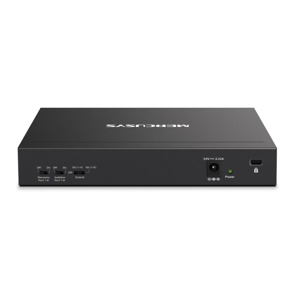 Mercusys MS110CMP 8-Port 10/100 Mbps + 2-Port Gigabit Desktop Switch with 8-Port PoE+, Black - Image 3