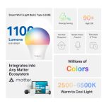 TP-Link TAPO L535E Smart WiFi Light Bulb, 1100 Lumen, Multicolor - Image 2