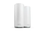 NETGEAR Orbi 870 Series Tri-Band WiFi 7 Mesh System (RBE873) - Router + 1 Satellite Extenders, Security Features, Up to 21 Gbps, Covers Up to 9,000 Sq. Ft., 150 Devices, 10 Gig Internet Port, BE21000, RBE872-100EUS