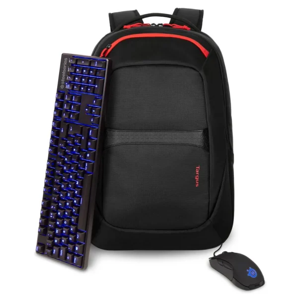 Targus TBB639GL 17.3” Strike II Gaming Backpack - Black - Image 2