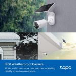 Tp-Link Tapo TC85 KIT, Solar-Powered Security Camera Kit, White - Image 6