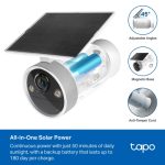 TP-Link Tapo C465 Battery-Powered Security Camera with Built-In Solar Panel, White - Image 12