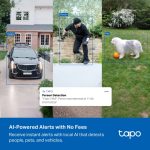 TP-Link Tapo C465 Battery-Powered Security Camera with Built-In Solar Panel, White - Image 9