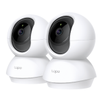TP-Link Tapo C200P2 Pan/Tilt Home Security Wi-Fi Camera, White