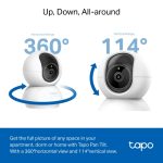 TP-Link Tapo C230 Pan/Tilt AI Home Security Wi-Fi Camera, White - Image 8
