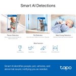 TP-Link Tapo C230 Pan/Tilt AI Home Security Wi-Fi Camera, White - Image 6