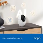 TP-Link Tapo C260 Pan/Tilt AI Home Security Wi-Fi Camera, White - Image 7