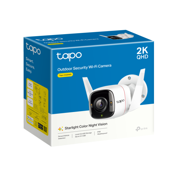 TP-Link Tapo C320WS 2K Outdoor Security Wi-Fi Camera, White - Image 10