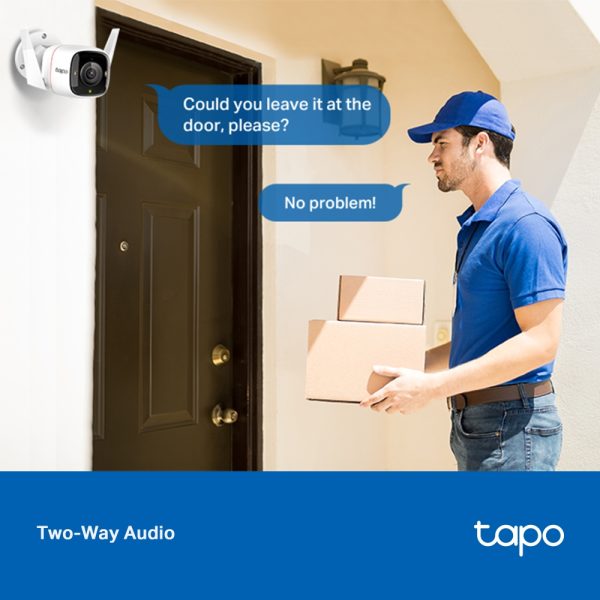 TP-Link Tapo C320WS 2K Outdoor Security Wi-Fi Camera, White - Image 9