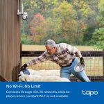 TP-Link TAPO C501GW Outdoor Pan/Tilt 4G LTE Camera, White - Image 10