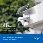 TP-Link TC90 KIT Solar-Powered Pan/Tilt Security Camera Kit, White - Image 10