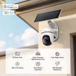 TP-Link Tapo C610 KIT, Solar-Powered Pan/Tilt Security Camera Kit, White - Image 4