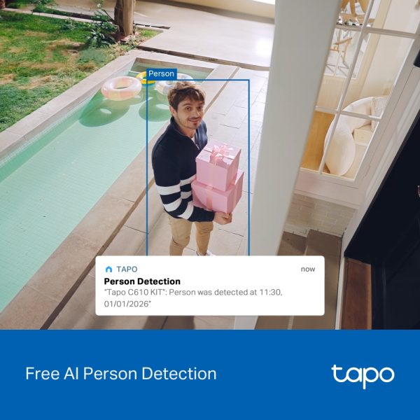 TP-Link Tapo C610 KIT, Solar-Powered Pan/Tilt Security Camera Kit, White - Image 8