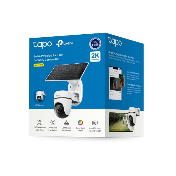 TP-Link Tapo C610 KIT, Solar-Powered Pan/Tilt Security Camera Kit, White - Image 11
