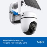 TP-Link Tapo C615G KIT, Solar-Powered Pan/Tilt 4G LTE Security Camera Kit, White - Image 4