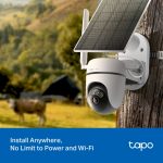 TP-Link Tapo C615G KIT, Solar-Powered Pan/Tilt 4G LTE Security Camera Kit, White - Image 5