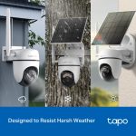 TP-Link Tapo C615G KIT, Solar-Powered Pan/Tilt 4G LTE Security Camera Kit, White - Image 10