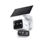 TP-Link Tapo C645D KIT Solar-Powered Dual-Lens Pan/Tilt Security Camera Kit, White