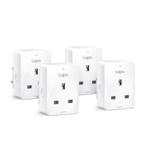 TP-Link Tapo P100 (4-pack) Mini Smart Wi-Fi Socket, White