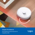 TP-Link Tapo RV30 Max Plus 5300Pa Hyper Suction Robot Vacuum & Mop + Smart Auto-Empty Dock, White - Image 8