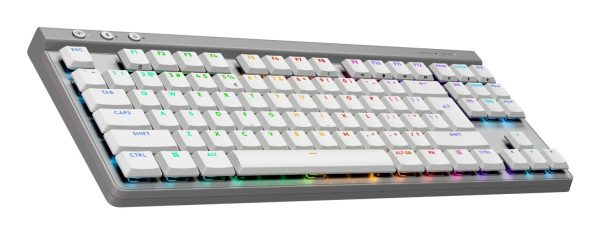 Logitech G515 LIGHTSPEED TKL Wireless Low Profile Gaming Keyboard, Tactile Switch, White, 920-012539 - Image 2