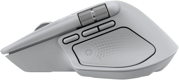 Logitech MX Master 4 High-performance Wireless Mouse with haptic feedback, USB-C Fast Charging, Pale Gray, 910-007563 - Image 5