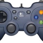 Logitech F310 Wired Gamepad, four-switch D-pad for precise control, 6-foot USB cable, Blue, 940-000138