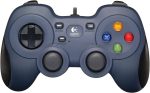 Logitech F310 Wired Gamepad, four-switch D-pad for precise control, 6-foot USB cable, Blue, 940-000138