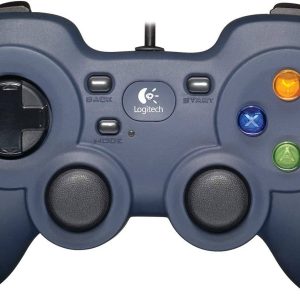 Logitech F310 Wired Gamepad, four-switch D-pad for precise control, 6-foot USB cable, Blue, 940-000138