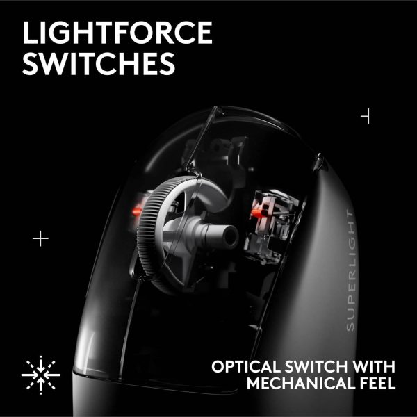 Logitech G PRO X SUPERLIGHT 2 SE LIGHTSPEED Wireless Gaming Mouse, HERO 2 Sensor, Black, 910-007553 - Image 8