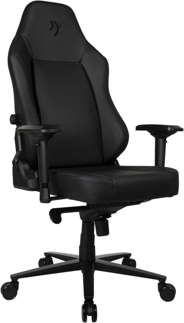 Arozzi Primo Full premium Leather Gaming Chair, Aluminum Base, Up to 145kg Weight Capacity, Black, PRIMO-PREM-BK - Image 2