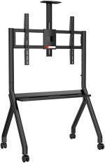 AZTECH FD580 Heavy-Duty Trolley Stand for 55″ to 100″ Displays, Up to 120KG Weight Capacity, Black, AZT-FD580 - Image 2