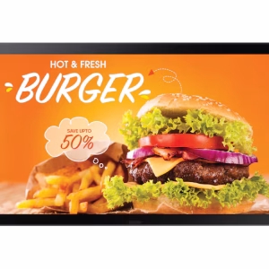 Samsung OH24B 24" FHD Outdoor Signage, IPS Panel, 14ms Response Time, Tizen 6.5 OS, Black, LH24OHBEBGBXZA