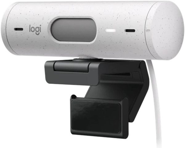 Logitech Brio 500 Full HD 1080p webcam with light correction, auto-framing, Off White, 960-001428 - Image 6