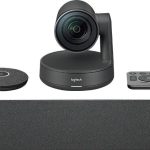 LOGITECH RALLY CONFERENCING SYSTEM, With 1x Rally Speakers, 1x Microphone, Up to 3840 x 2160 Resolution, BLACK - 960-001237